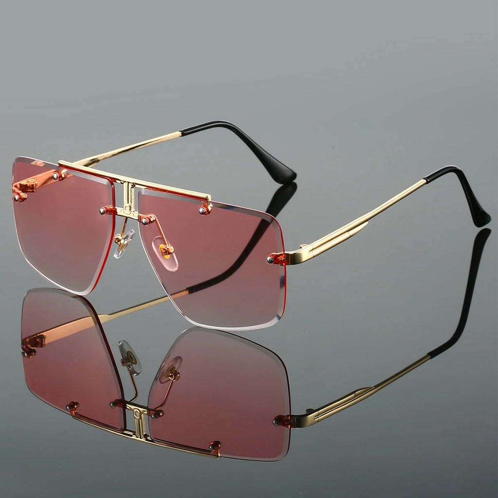 Dalton Rimless Square Sunglasses 0