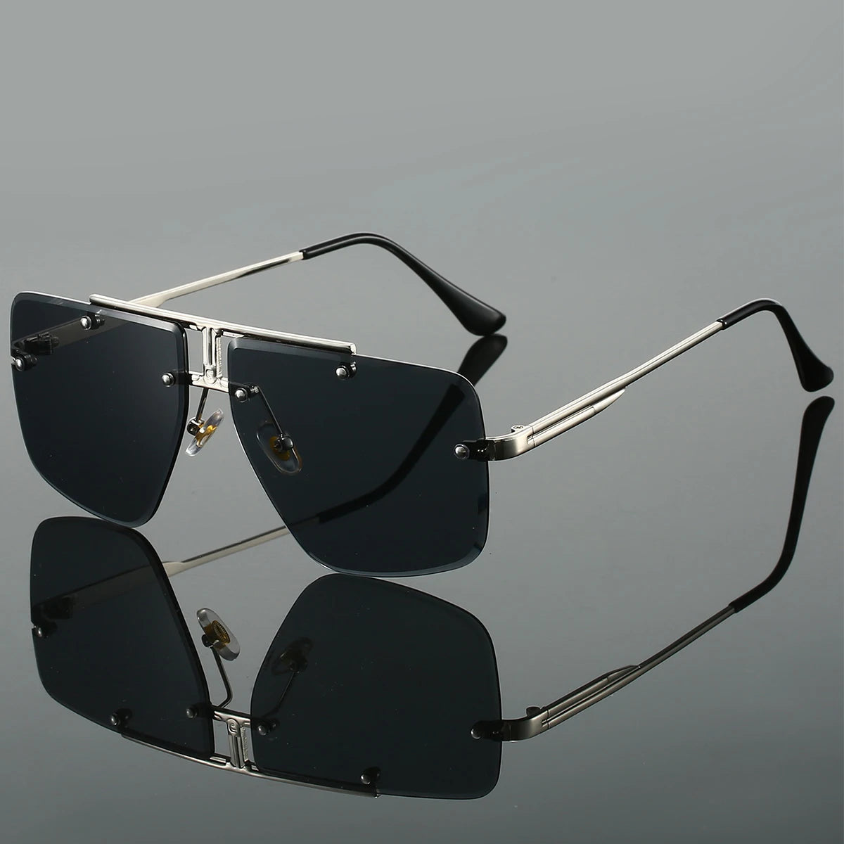 Dalton Rimless Square Sunglasses 4