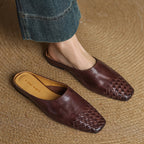 Dante Woven Leather Mules Shoes 0