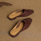 Dante Woven Leather Mules Shoes 5