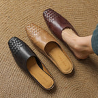 Dante Woven Leather Mules Shoes 6