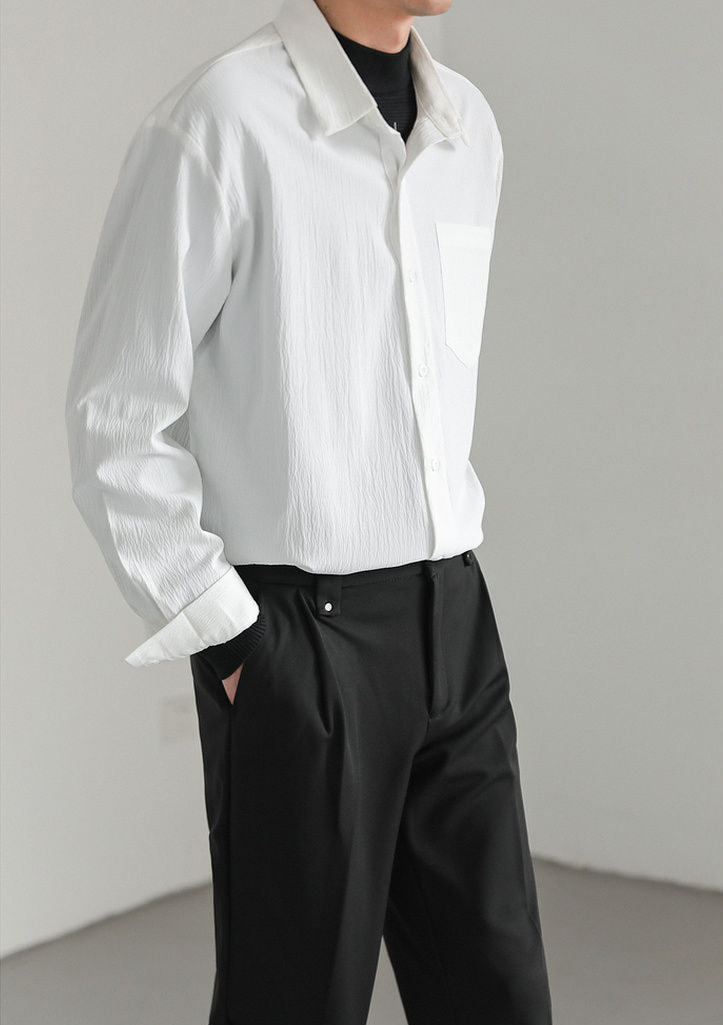 Elias Textured Short Sleeve Button Up Shirt 8
