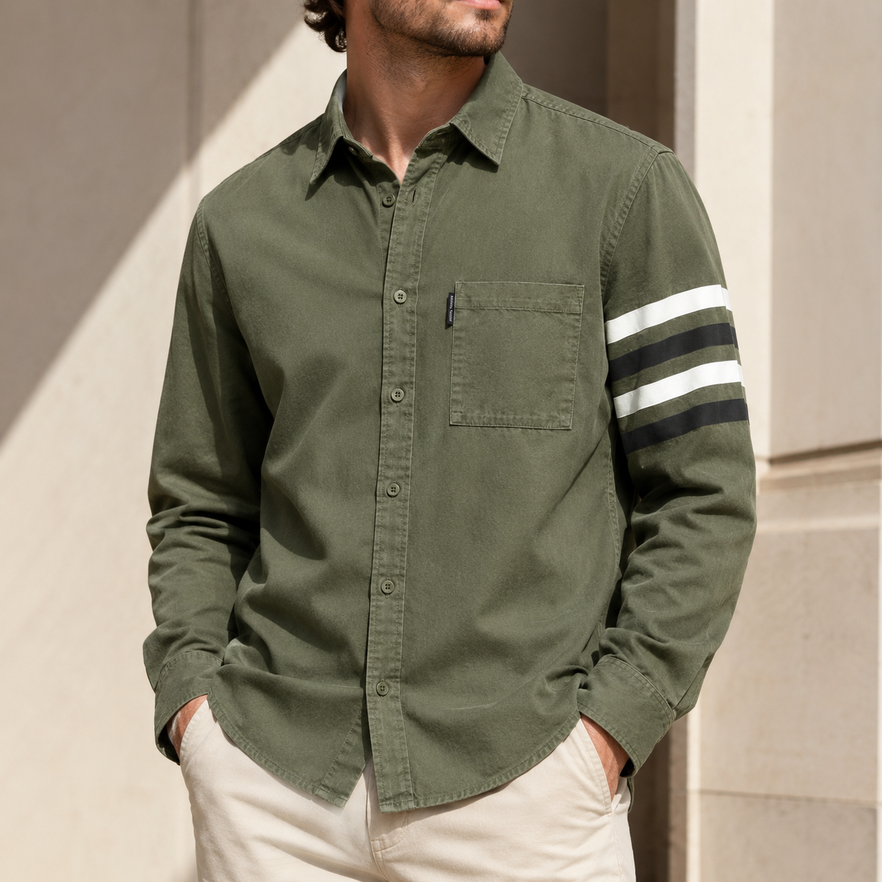 Elio Linen-Blend Shirt