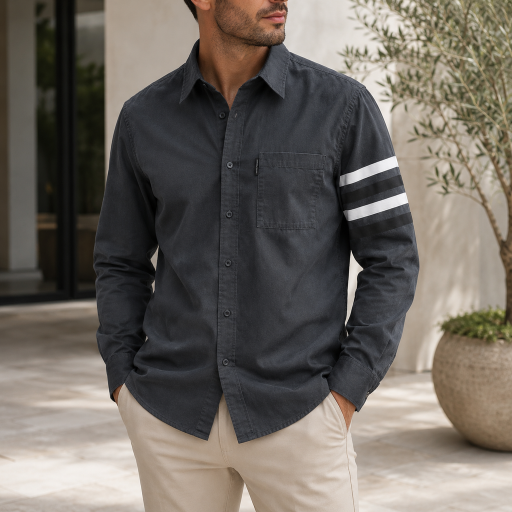 Elio Linen-Blend Shirt