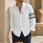 Elio Linen-Blend Shirt