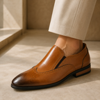 Emilio Brogue Leather Loafer
