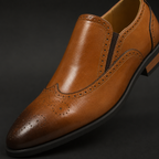 Emilio Brogue Leather Loafer