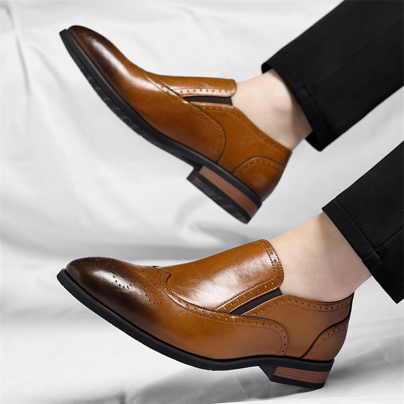 Emilio Brogue Leather Loafer6y7