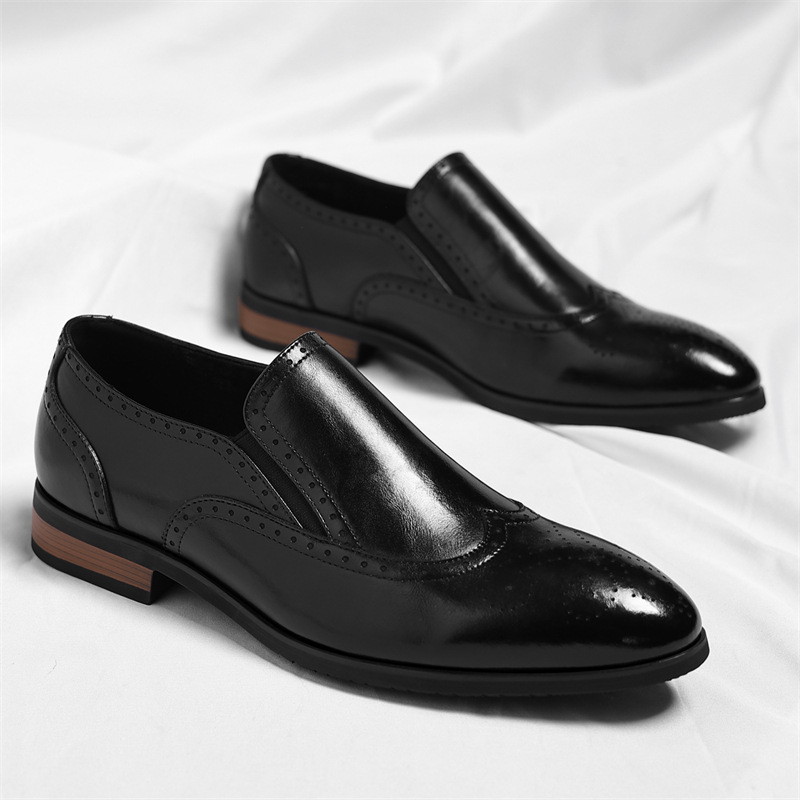 Emilio Brogue Leather Loafer6y712321312