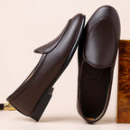 Fashion Mens Penny Loafers Leather Business Casual Shoes Breathable Man Slip on Flats Comfortable Office Driving Shoes Moccasins 0
