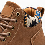 Garrison American Work Boots — Brown — collar detail