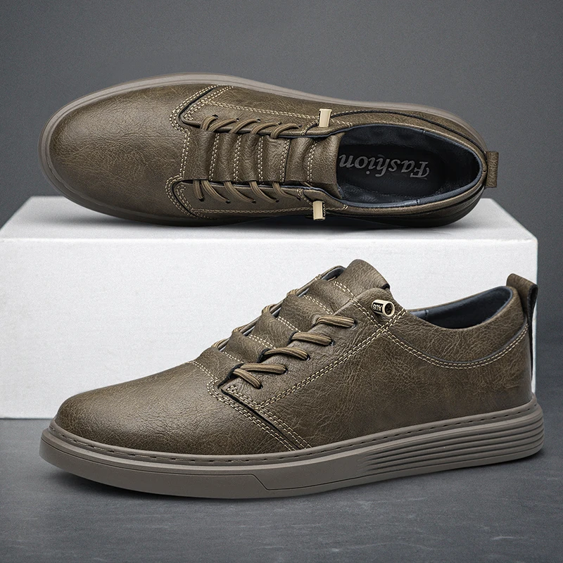 Gianni Leather Lace-Up Shoes