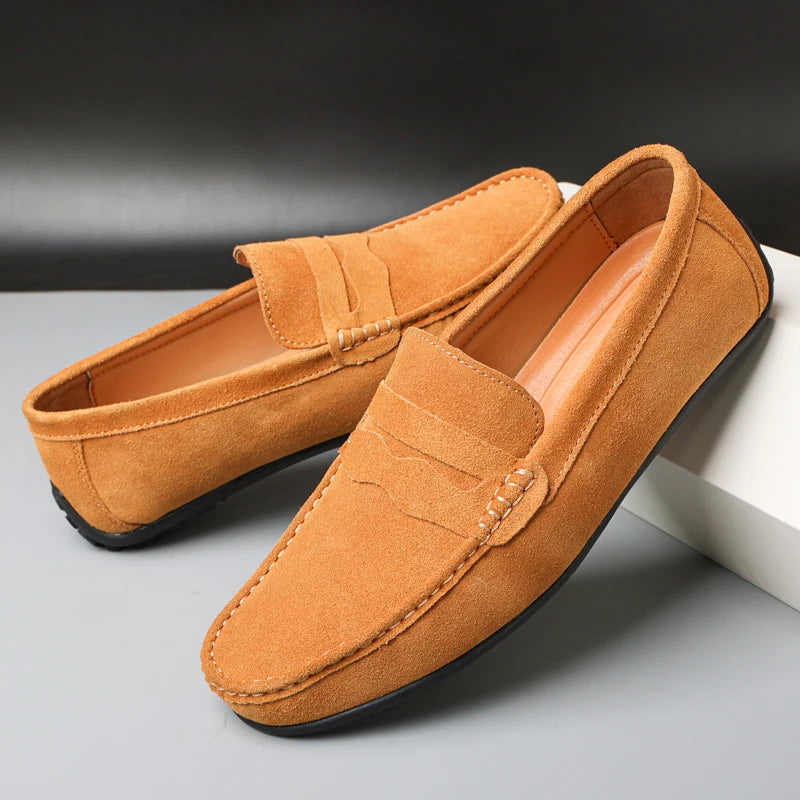 Gildron Genuine Suede Loafers 1