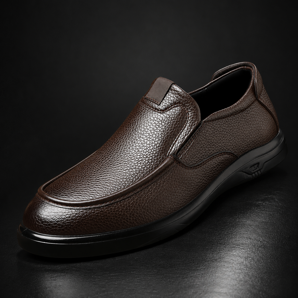 Silvio Leather Slip-Ons