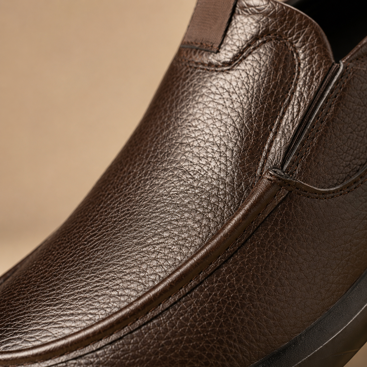 Silvio Leather Slip-Ons
