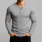 Harrison Tailored Waffle Knit Long Sleeve Shirt 2