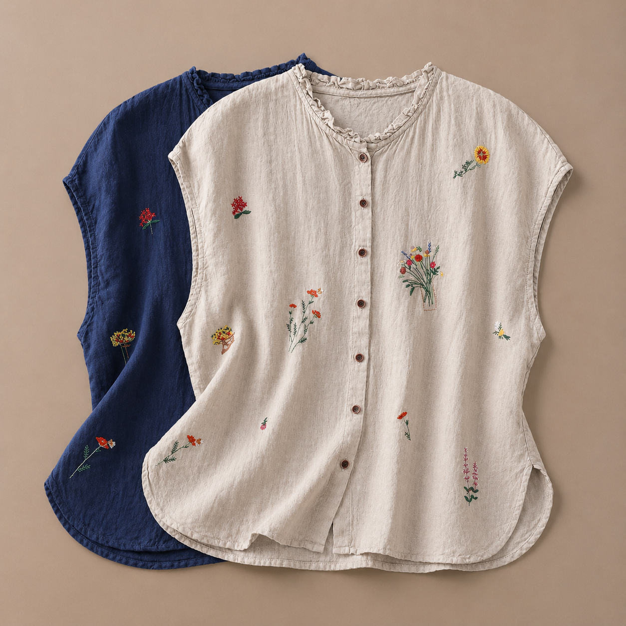 Jasmine Cotton Linen Blouse 3