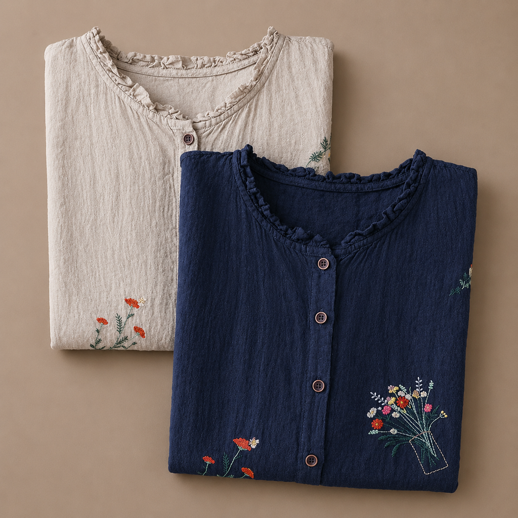 Jasmine Cotton Linen Blouse 4