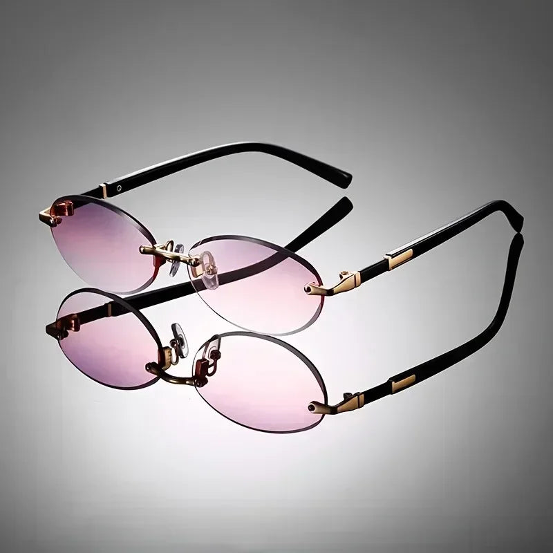 Lennox Rimless Oval Sunglasses 3