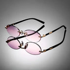 Lennox Rimless Oval Sunglasses 3