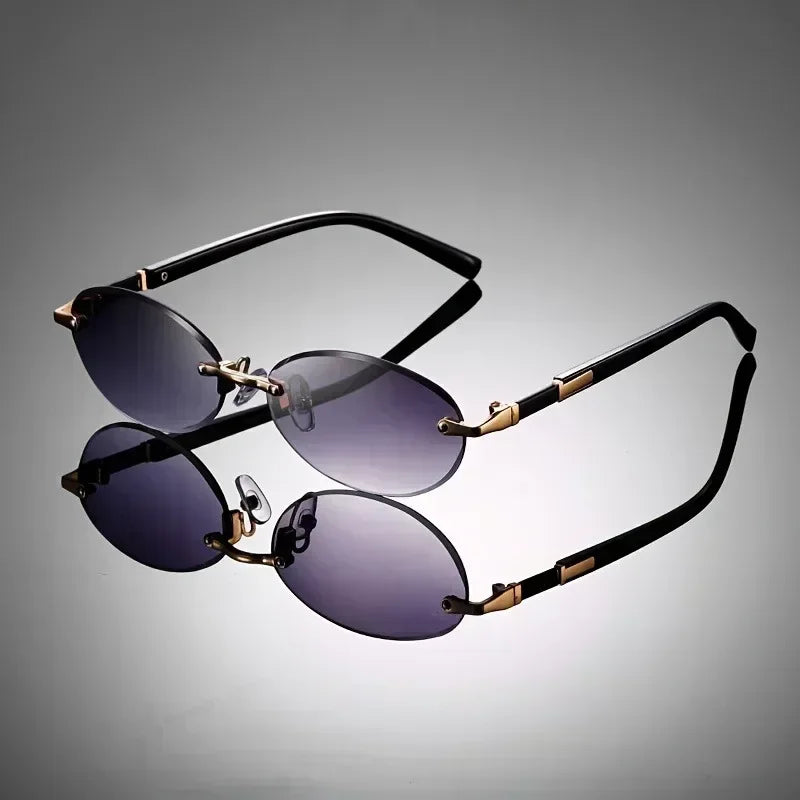 Lennox Rimless Oval Sunglasses 4