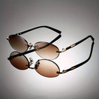 Lennox Rimless Oval Sunglasses 5