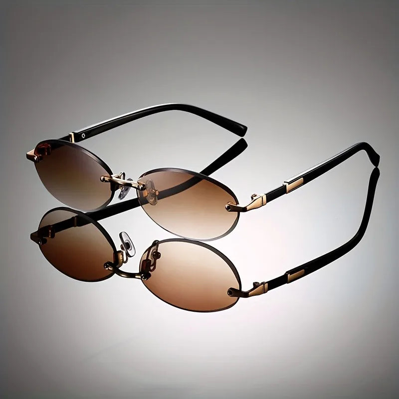 Lennox Rimless Oval Sunglasses 5
