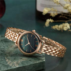 Luminara Rose Gold Stainless Steel Watch 0