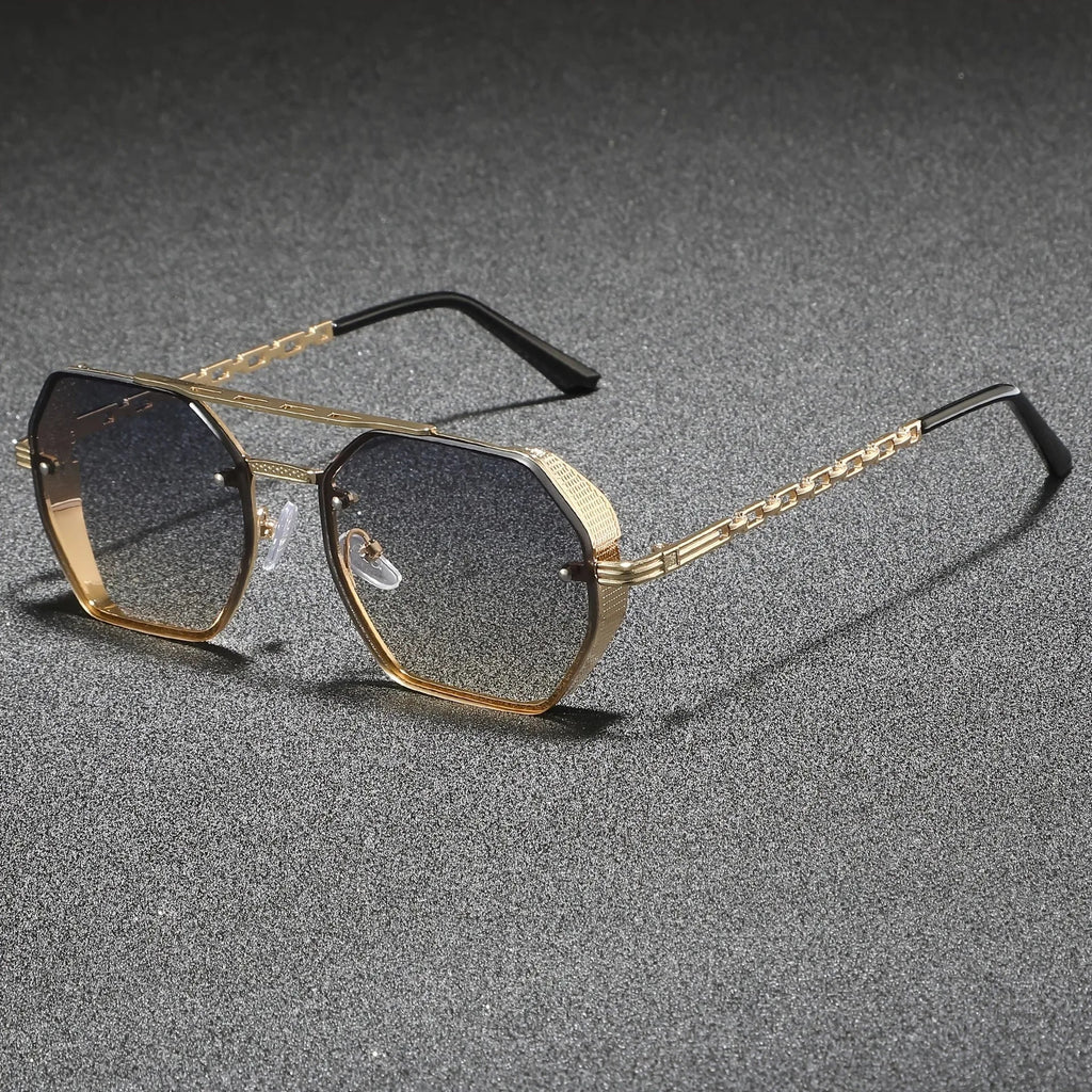 Marcello Hexagonal Metal Sunglasses 0