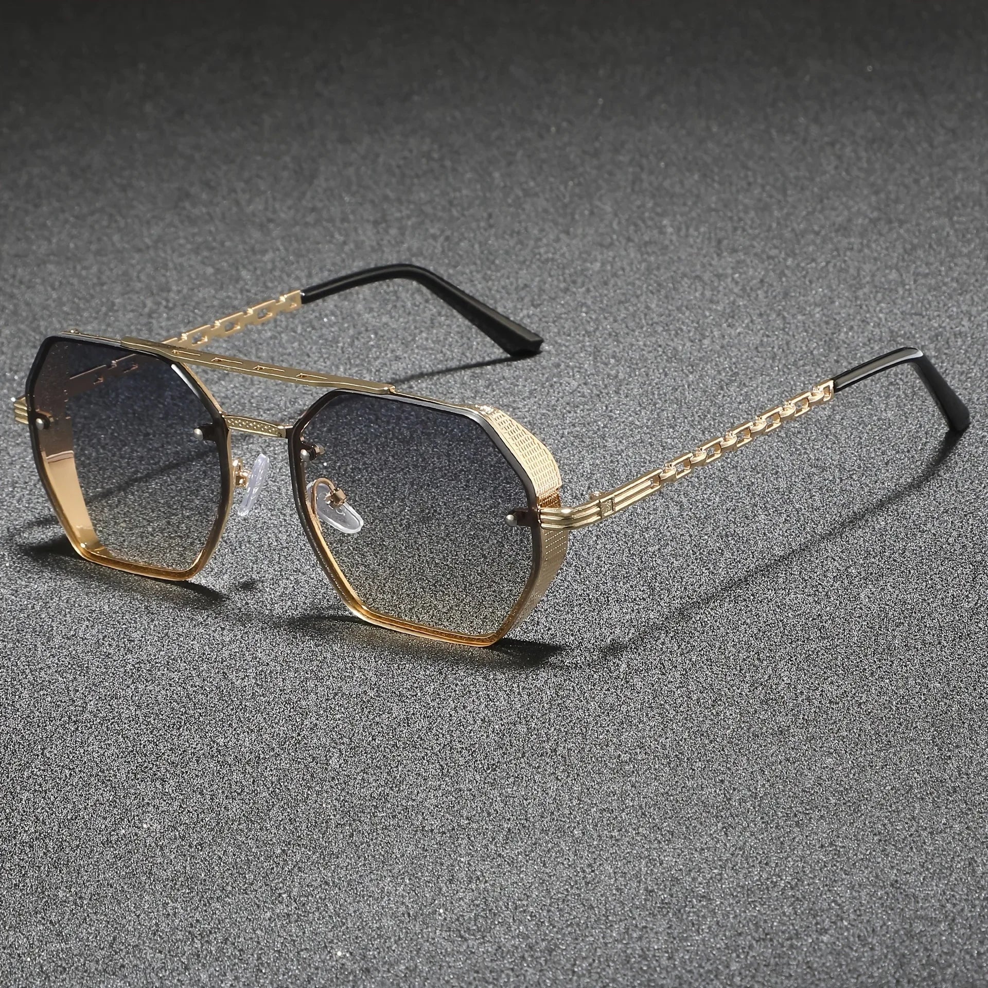 Marcello Hexagonal Metal Sunglasses 0
