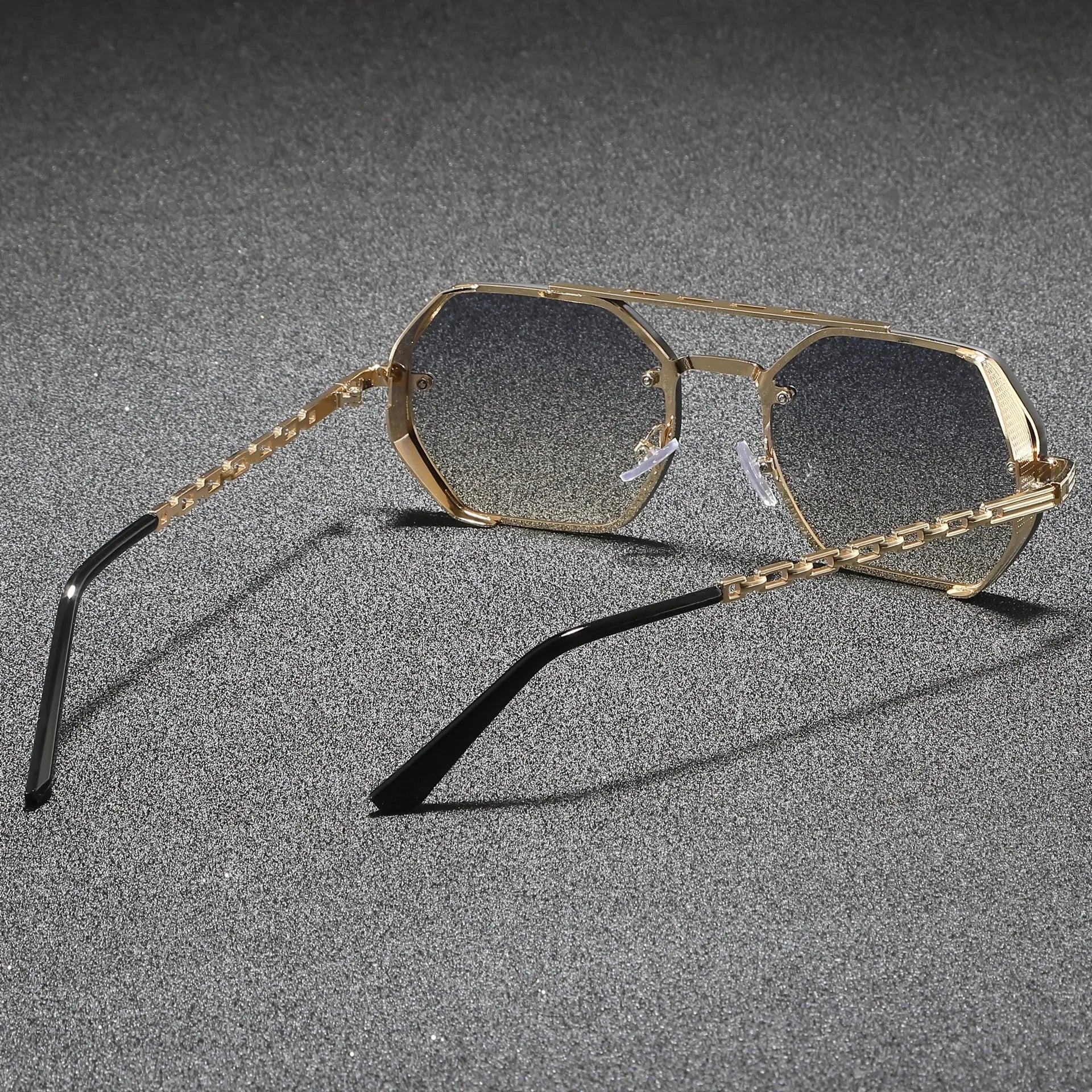 Marcello Hexagonal Metal Sunglasses 1