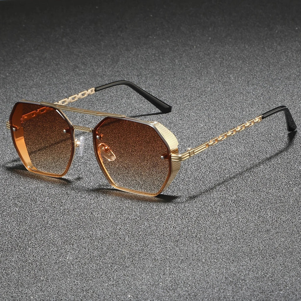 Marcello Hexagonal Metal Sunglasses 6