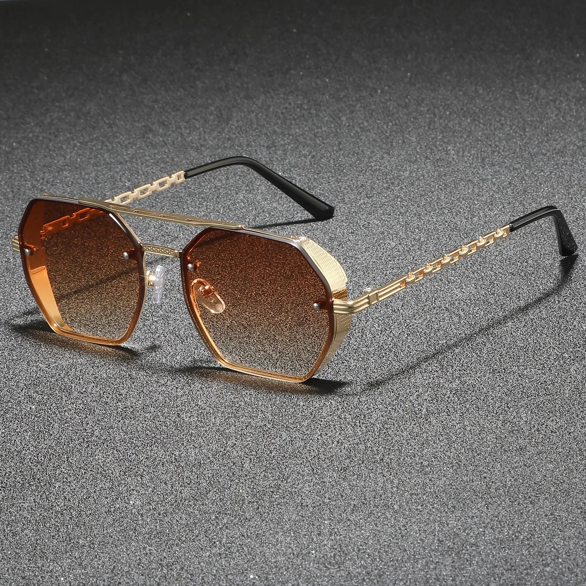 Marcello Hexagonal Metal Sunglasses 6
