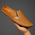 “Matteo Perforated Leather Sandals” 3