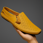 “Matteo Perforated Leather Sandals” 6