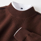 Matteo Textured Mock-Neck Sweater1