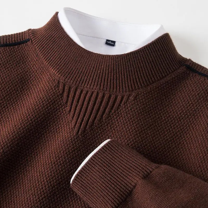 Matteo Textured Mock-Neck Sweater1