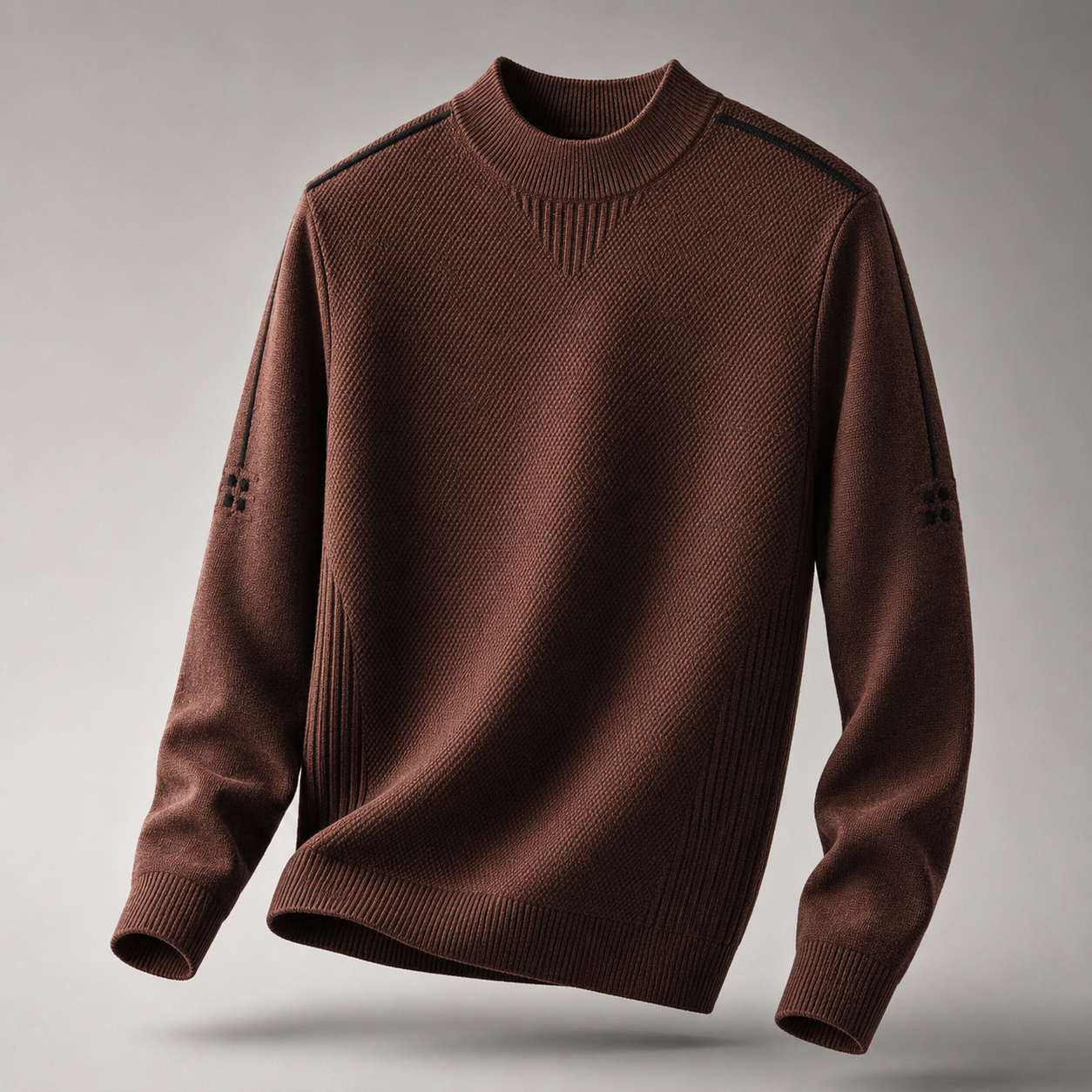 Matteo Textured Mock-Neck Sweater2