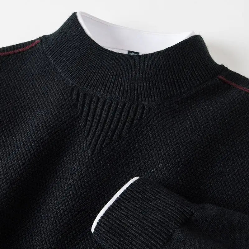 Matteo Textured Mock-Neck Sweater6