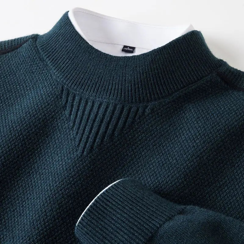 Matteo Textured Mock-Neck Sweater7