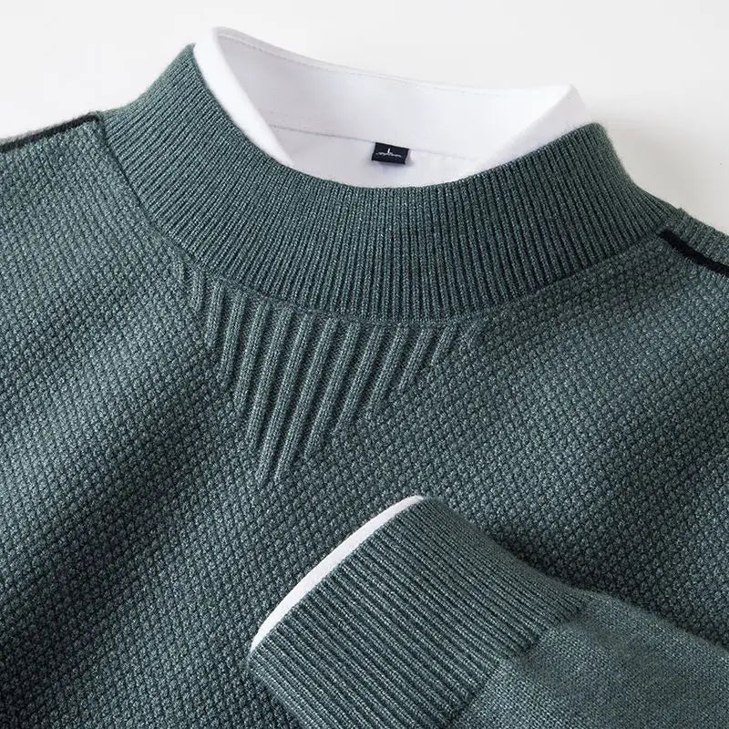 Matteo Textured Mock-Neck Sweater9