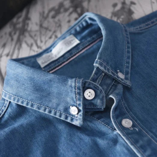 Men's "Stockman" Premium Denim Button Up 3