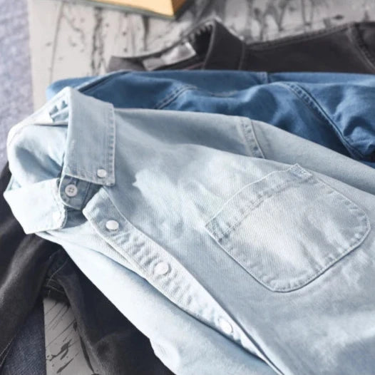 Men's "Stockman" Premium Denim Button Up 6