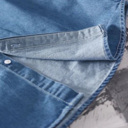 Men's "Stockman" Premium Denim Button Up 8