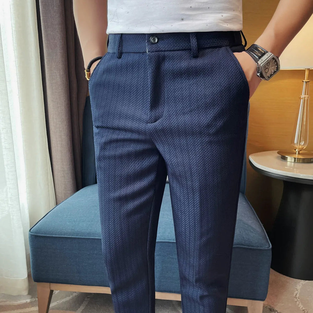 “Milo Micro-Textured Tailored Trousers” 2