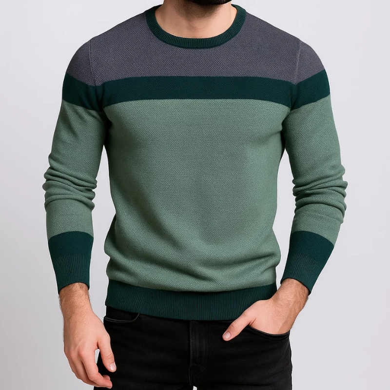 “Milo Tailored Cotton Knit Sweater” 1