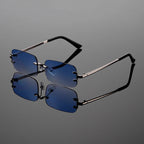 Modena Rimless Rectangular Sunglasses 0