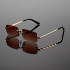 Modena Rimless Rectangular Sunglasses 3