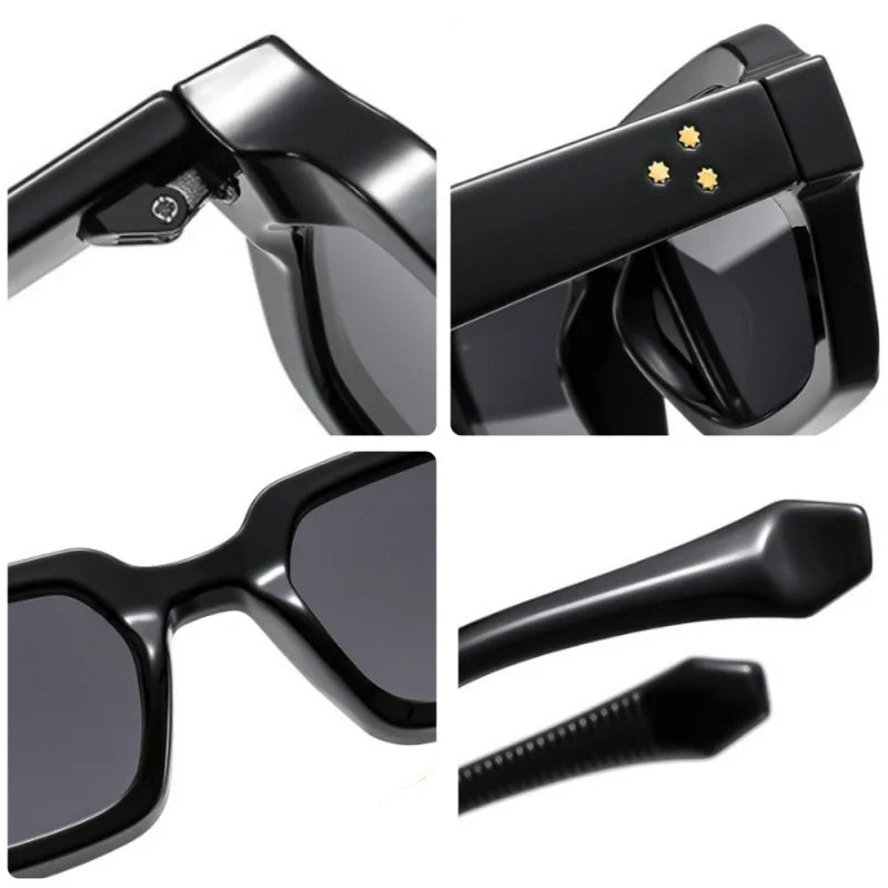 New Fashion Small Square Sunglasses For Women Men Modern Design Retro Double Color Frame Sun Glasses Shades UV400 Eyeglasses 5