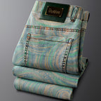Nico Bold Pattern Slim-Fit Denim Jeans 2